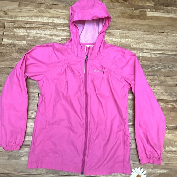 Columbia Other - Girls Columbia‎ Hot Pink Rain Jacket Size L 14/16